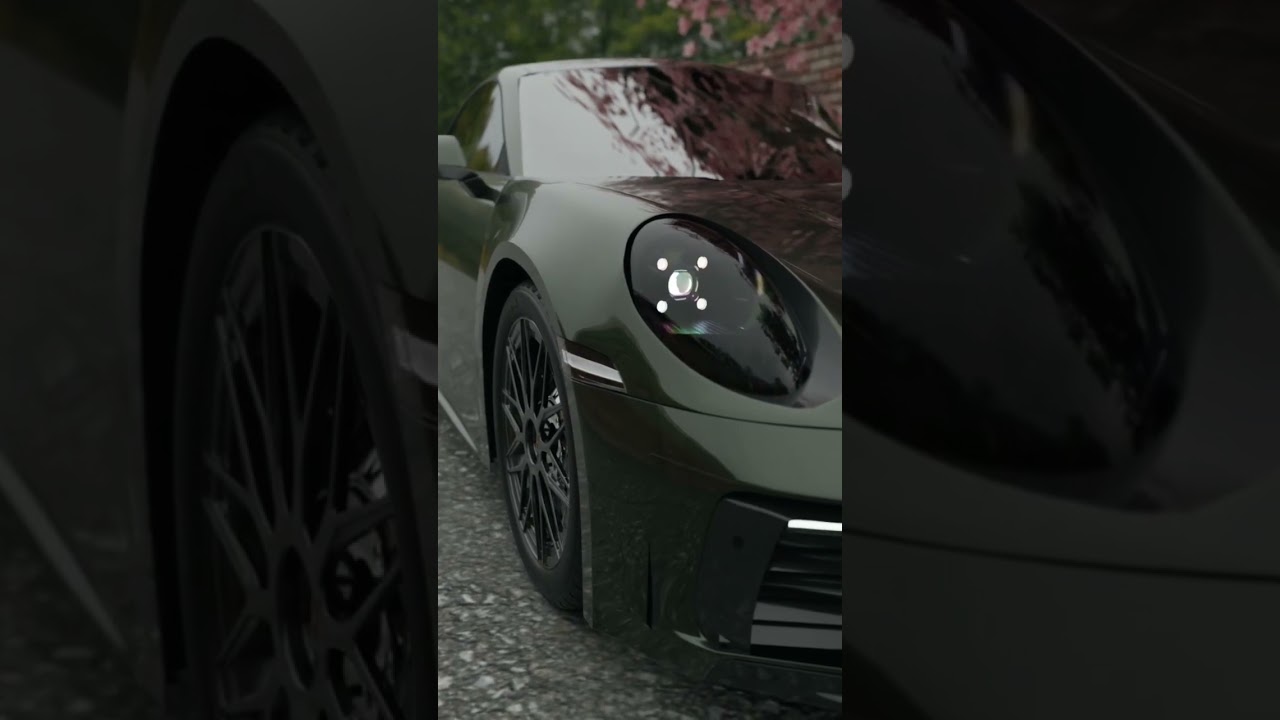 Porsche Animation Blender 4.1