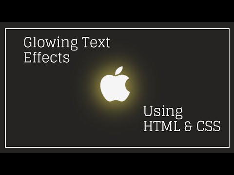 Apple Glowing Logo | using HTML & CSS | #html #css #logo @KhushiAGraphicDesigner