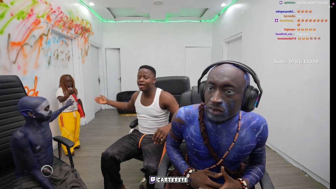 Carter Hosts Halloween Stream ft Kolu, 10 Naira & Funny Kate