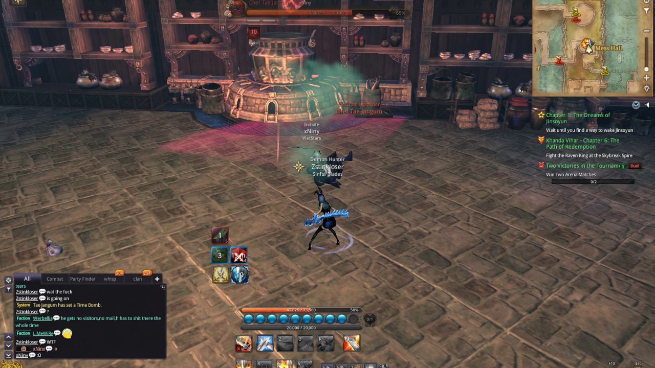 weird chef tae jangum bug blade and soul NA