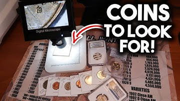 MINT ERROR COINS UNDER COIN MICROSCOPE UP CLOSE!!
