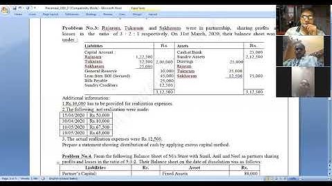 SYBCom Sem III Piecemeal Problem No 3 Part I - Prof.Pankaj Pandagale