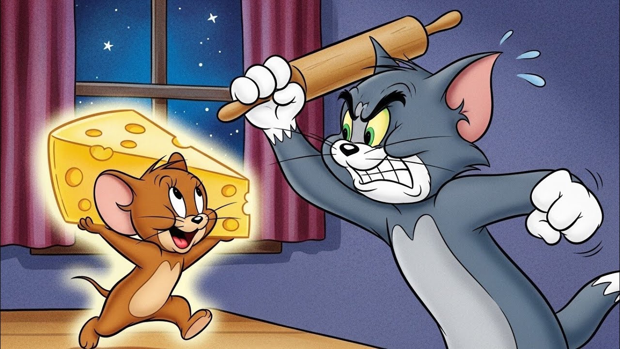 The Midnight Cheese Heist 🧀 | Funny Cat vs Mouse Cartoon Chase | Toon Chase