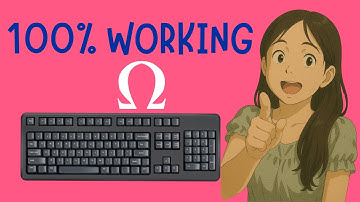 EASY TUTORIAL On How To Type An Omega Ω Symbol In Windows 11