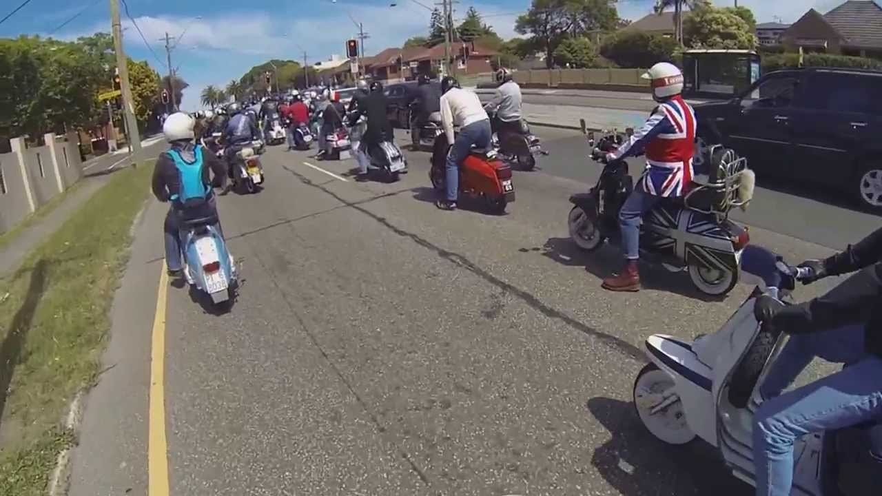 Australian Classic Scooter Rally Sydney 2013, Rumble in Brighton ride