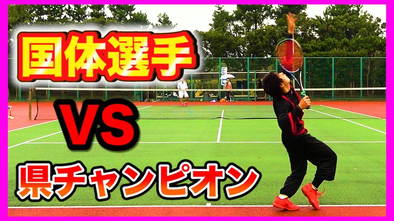 【ソフトテニス試合】国体選手VS県チャンピオンが仮装でガチ試合やってみたww（ハロウィン）