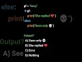 what is out put comment in below #python #beginners #viral #short