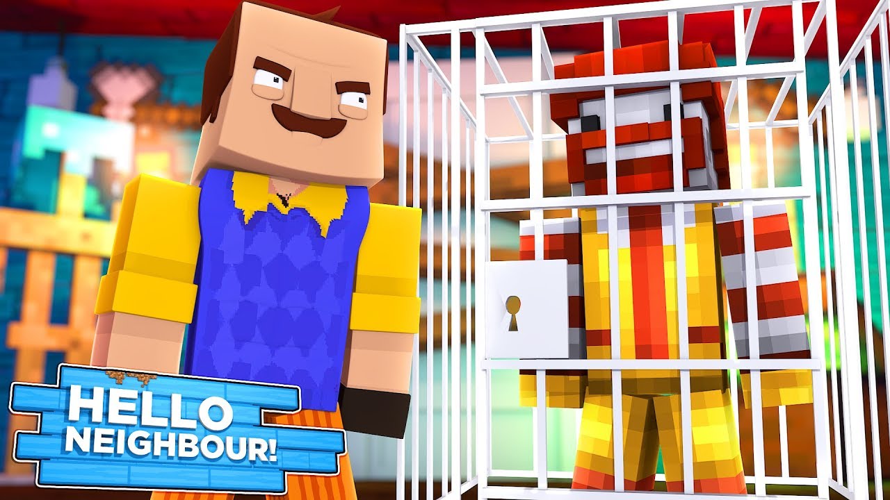 Minecraft Hello Neighbour - THE NEIGHBOUR EATS ALL THE MCDONALDS!
