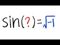solve sin(z)=i