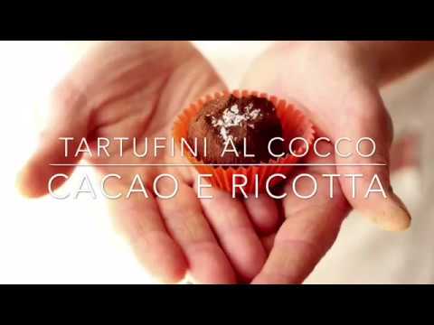 Tartufini al cocco cacao e ricotta