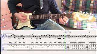 Creedence Clearwater Revival -  Proud Mary GUITAR COVER   PLAY ALONG TAB   SCORE