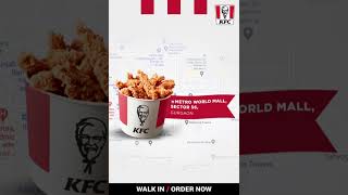 KFC now open at Metro World Mall, Gurgaon!