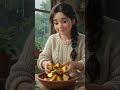 Woman making mango achar family