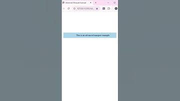 marquee tag || HTML || HTML Tag #shorts