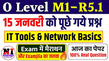 m1r5 vandaag papieroplossing | IT-hulpmiddelen 15 januari 2025 Papieroplossing | Vandaag O-niveau...