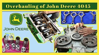 Restoration of John Deere 4045 Engine || 100kVA Overhauling of Diesel Generator Set.