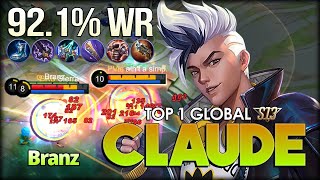 Stop Me? Keep Trying! Bad Bro 92.1% by Branz Top 1 Global Claude - Mobile Legends: Bang Bang