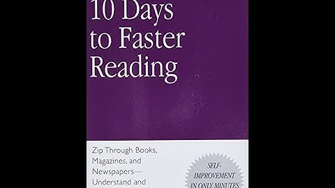 10 Days to Faster Reading by The Princeton Language Institute Book Summary - Review (AudioBook)