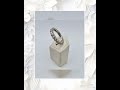 Alter eleganter Silber Memory Eternity Ring 925er Silber Zirkonia Besatz Gr. 58