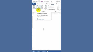 Cách xoay dọc trang giấy trong Word