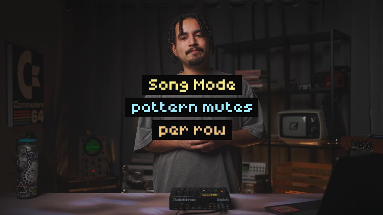 Using pattern mutes per row to quickly arrange a Song on Digitakt  Song Mode Tutorial