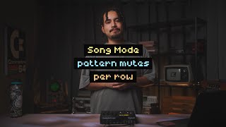 Using pattern mutes per row to quickly arrange a Song on Digitakt // Song Mode Tutorial
