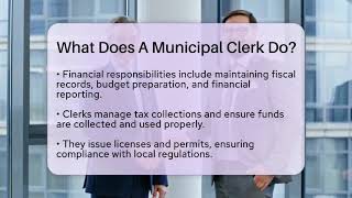 What Does A Municipal Clerk Do? - Admin Career Guide