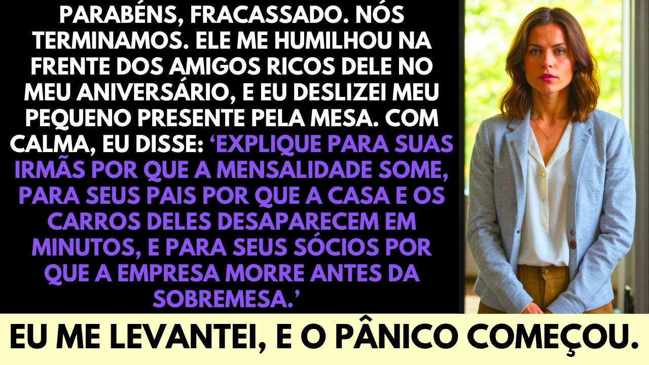 No Meu Aniversário Ele Me Zombou de Fracassada Até Eu Revelar Minha Fortuna, Mansão e Carros de Luxo