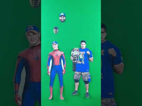 spider man ❤️😎 John Cena 💜😍wrong head challenge 🔥😜 #shorts #funny #viral