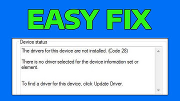 How To Fix Bluetooth Drivers Are Not Installed Code 28