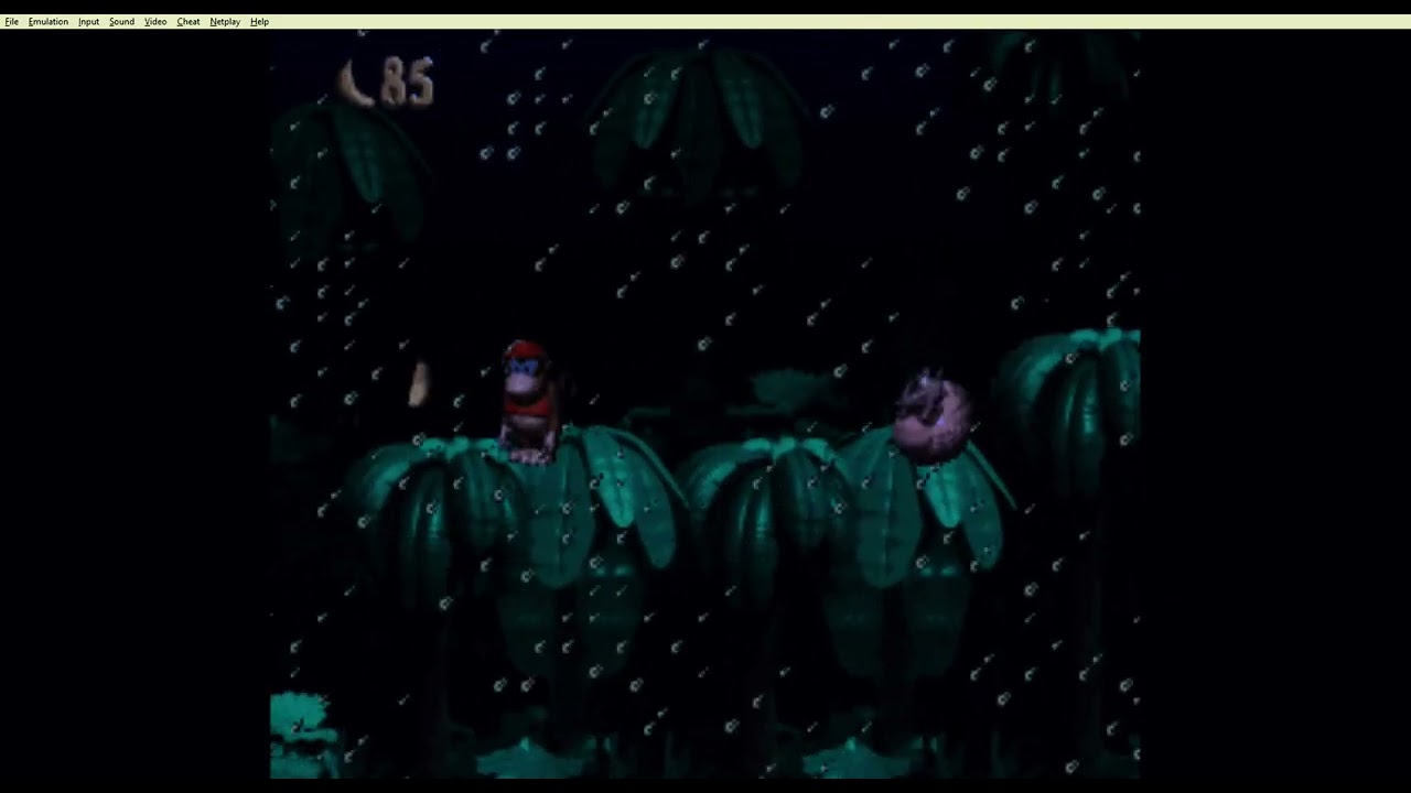 playing the snes classic donkey kong country!