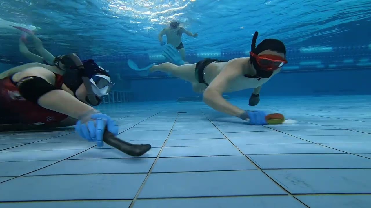 Underwater Hockey Korea (UWHK)  범고래 수중하키 2026-Feb-14 Eli 방문 - 상우, 상무님 1st - 나리, 홍석 2nd Trial