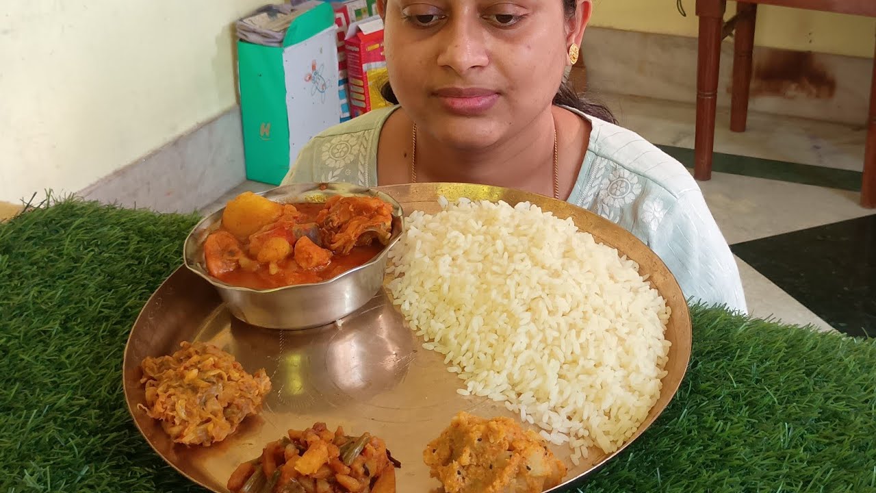 ASMR, Bigbites, Eating Bhat, Chicken, Alu Posto, Piyajkoli Bhaja, Badhakopi | MUKBANG | Eating Show