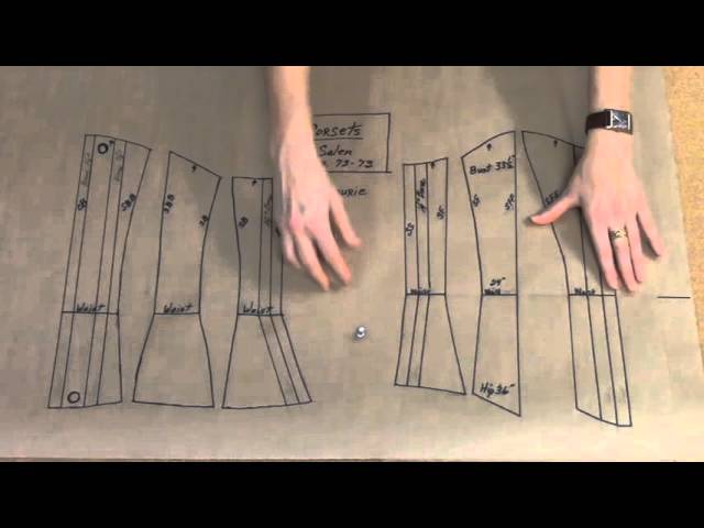 How to Grade up a Corset Pattern Draft to Fit the Client 