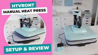 HTVRONT Manual Heat Press Setup and Review
