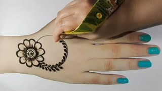 Stylish Arabic Easy mehandi Design// Easy Arabic mehndi tutorial