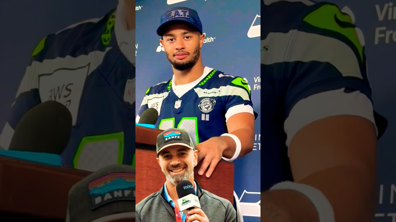 "Growing up did you know what kind of receiver you wanted to be?" #nfl #seahawks #trainingcamp