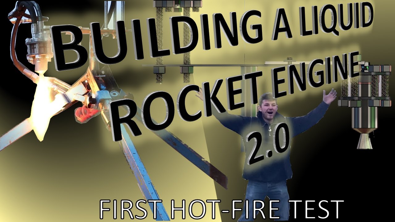 HOT FIRE TEST Building a Liquid Rocket Engine 2.0. I test fired my