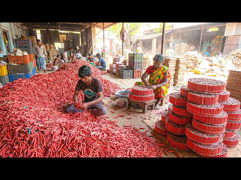 Mass Producing Pencil Fireworks | Inside a Traditional Pyrotechnics Factory