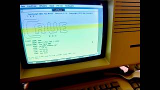 LisaCom NEW Terminal Software for the Apple LISA LOS Demo Video