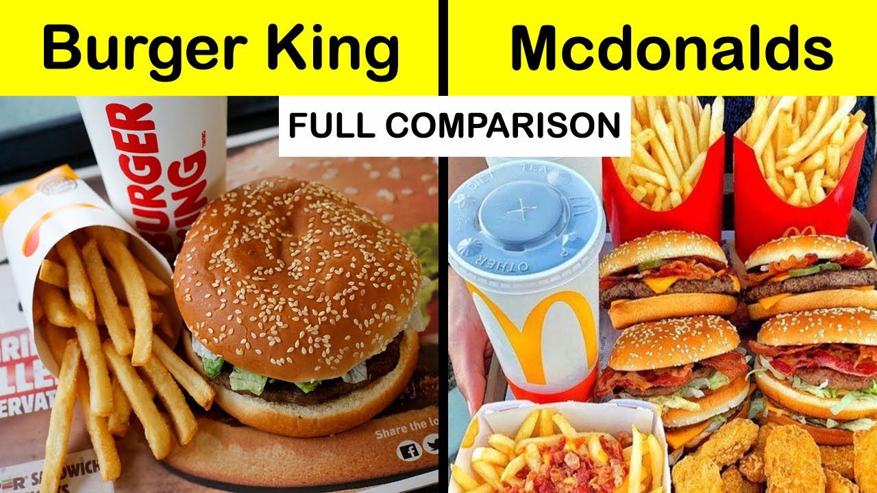 Burger king vs Mcdonalds Full Comparison UNBIASED in Hindi Mcdonalds vs Burger king YouTube