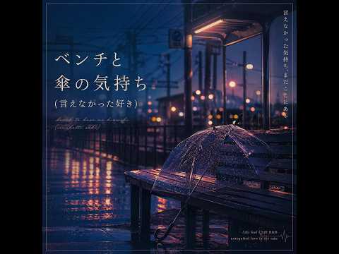 好きって言えなかった夜｜ベンチと傘の気持ち（言えなかった好き）