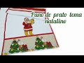Pano de prato tema natalino muito lindo😍😍