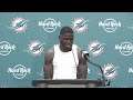 Tyreek Hill meets with the media after #NEvsMIA  | Miami Dolphins
