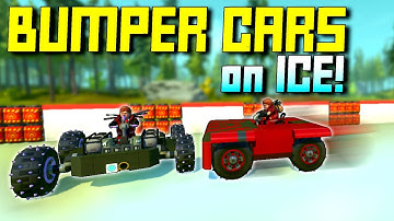 Bumper Cars, But The Arena is an Explosive Ice Rink! - Scrap Mechanic Multiplayer Monday