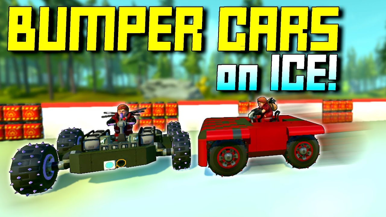 Bumper Cars, But The Arena is an Explosive Ice Rink! - Scrap Mechanic Multiplayer Monday