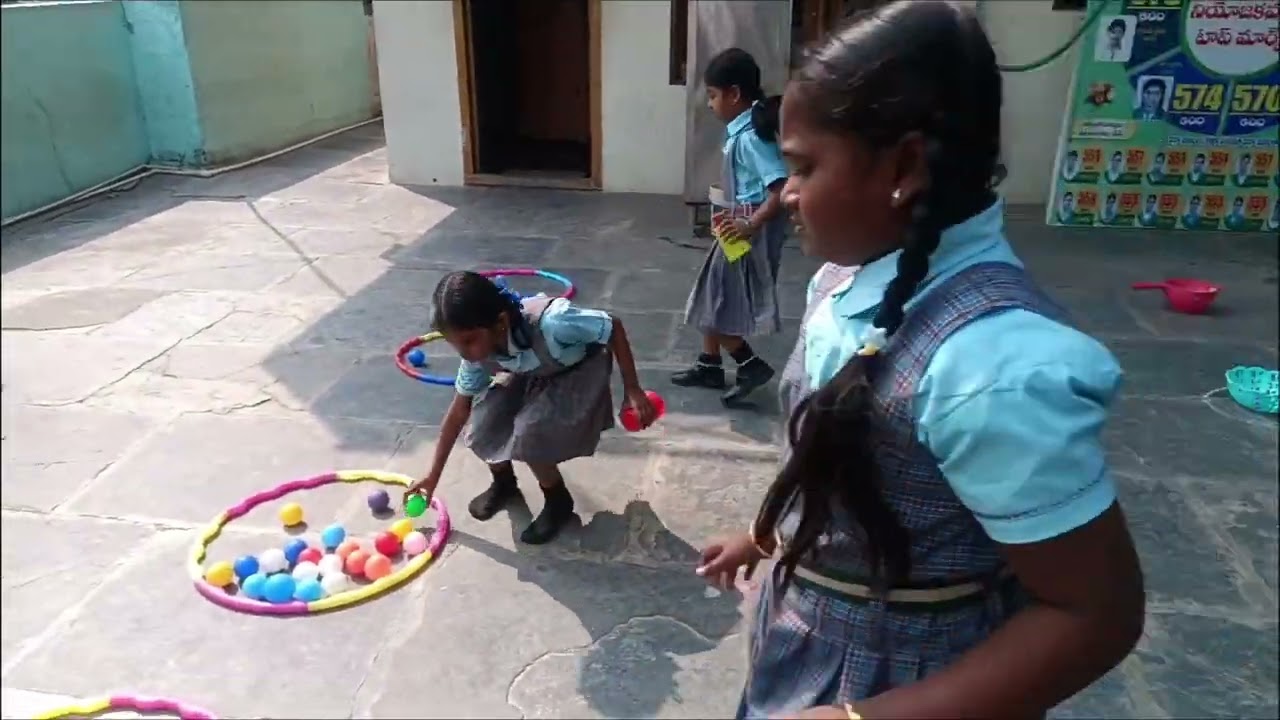 Ball,cone, glass puzzle game for 1st class (sec- A,B)