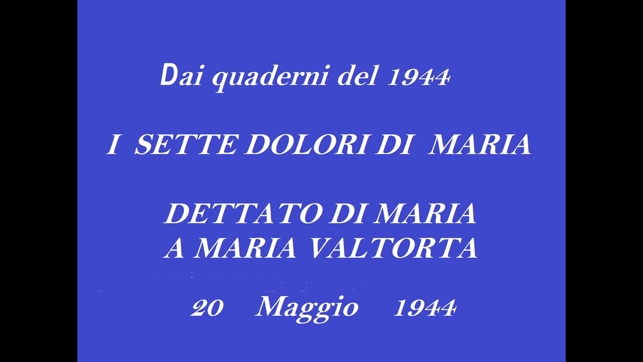 I Sette Dolori Di Maria Preghiera
