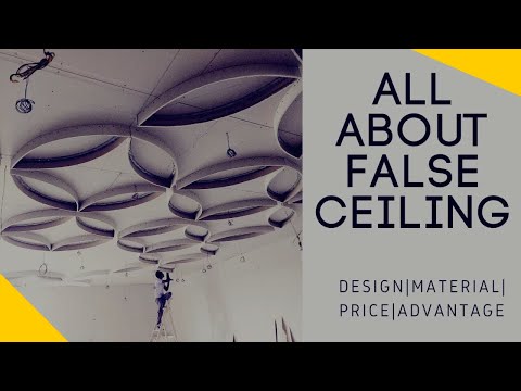 हम क्यूं करते हैं False ceiling ? POP , Gypsum , PVC false ceiling design , price and everything