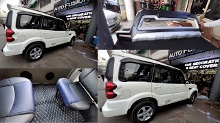 Mahindra Scorpio S11 Latest Accessories Installation | 7D Matts | Bucket Covers | Abs Guard | Etc.